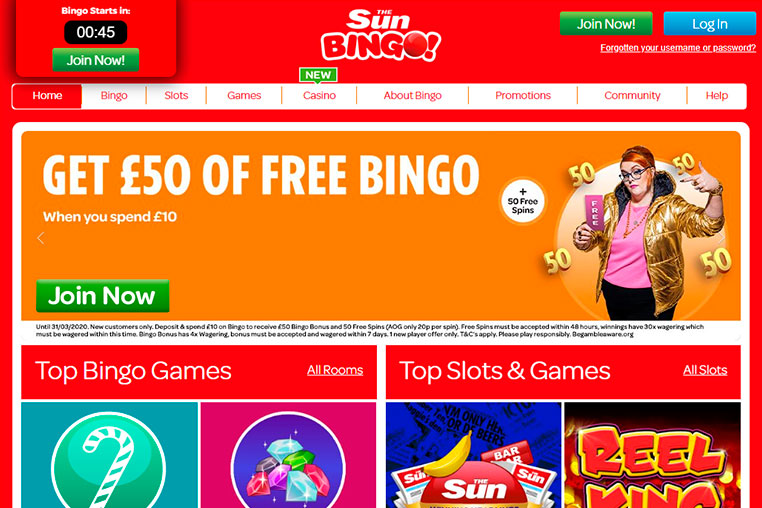 Sun Bingo Free Bonus Codes